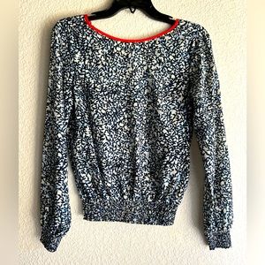 MK Michael Kors Peasant Blouse Long Sleeve Elastic Waist - Women’s Size XXS